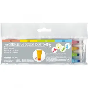 KUTC-6100-4V Zig 4 Clean Colour Dot kalem seti, multi, S, 4 adet