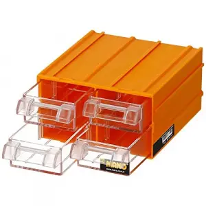 Kutu; K/32 Çekmeceli, Polypropylene, Sarı, 1 Adet