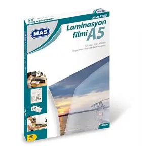 Laminasyon Filmi A5 Şeffaf