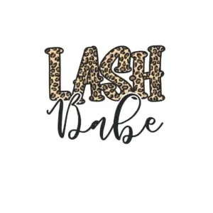 Lash Artist Lash Tech Leopard Dot Grid Notebook/Journal (6” X 9”) Lash Babe Leopard Eyelash Quote For Lash Bars