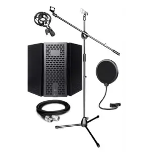 LASTVOİCE PF-30X Mikrofon Standı Yalıtım Paneli XLR Kablo Pop Filter