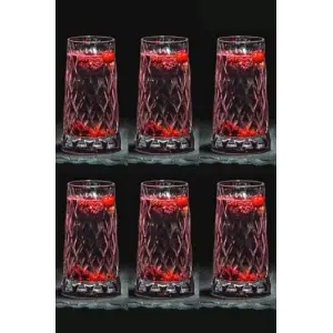 Leafy 6lı Long Drink Kokteyl Meşrubat Bardağı 450 cc EGETREND420855I6