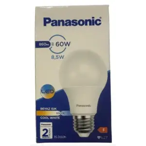 LED E27 8,5W 860LM 6500K Lamba Beyaz Işık