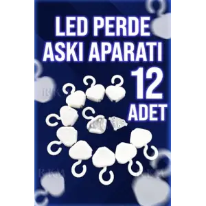 LED Perde Askı Aparatı, 12 Adet
