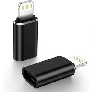 Lightning - USB Type C Dönüştürücü Adaptör, x 2 Adet, iPhone ve iPad Uyumlu, iPhone 14e Kadar Uyumlu