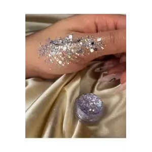 Lila Renkli Glitter Jel Sim Far