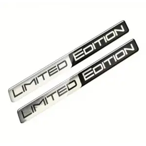 Limited Edition Silver 3D Sticker