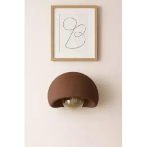Limon 3D Desing Aplik Rustik E27 Modern Avize Bohem Beton Görünüm (E27 Ampul Dahildir.) BTN-APLK-1-KH