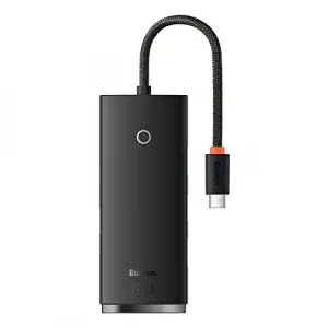 Lite 4in1 Multifonksiyonel Type-C Hub Dock Station Siyah