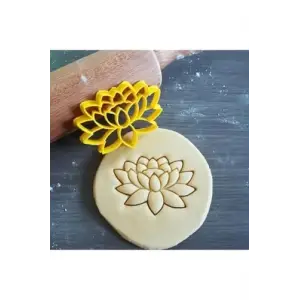 Lotus Çiçeği Kurabiye Kalıbı, Tek Ebat