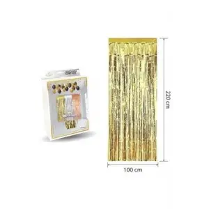 Lüks Kapı Perdesi Gold 100 * 220 Cm M151
