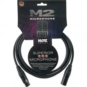 M2 MC2000 Mikrofon Kablosu Siyah 2m XLR NEUTRIK Uçlu