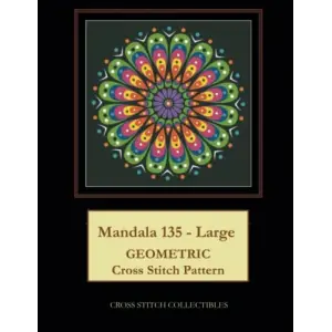 Mandala 135 - Large: Geometric Cross Stitch Pattern