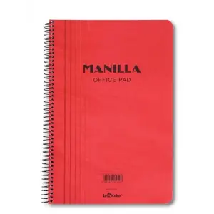 Manilla Ofis Defter A4 Kareli Kırmızı