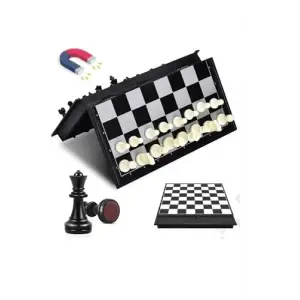 Manyetik Katlanabilir Satranç Seti, 24 cm, LRS05659209956
