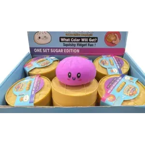 Mat Renkli Çin Mantısı Dumpling Squishy, 1 Adet