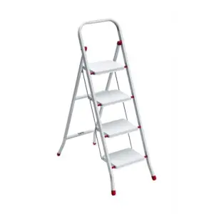 Mega Pratik katlanır metal merdiven, 4 basamaklı