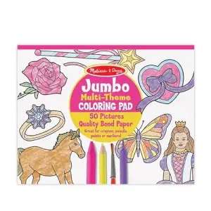 Melissa & Doug - Dev Boyama Kitabı, Pembe (14225)