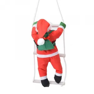 Merdivene Tırmanan Noel Baba Dekoru - 57 cm