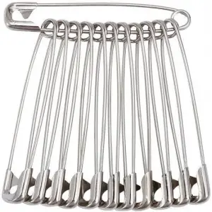 Metal Çengelli İğne 12li Set 7,5 cm
