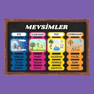Mevsimler Panosu (4 Mevsim)