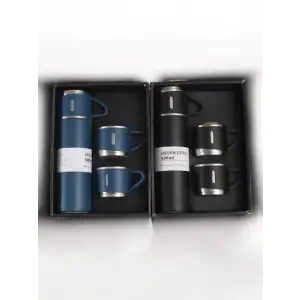 Mey İthalat® 3 BARDAKLI TERMOS SETİ