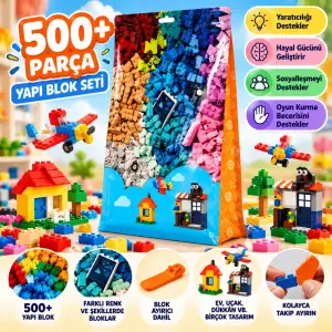 Mey İthalat® 5247 CLIC BRICKS 500+PRÇ