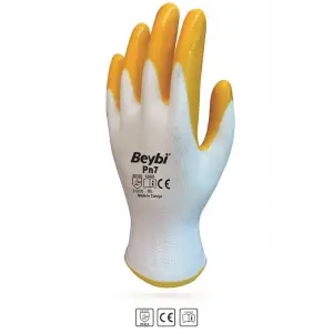 Mey İthalat® Beybi PN7 No:9 Sarı Nitril Eldiven