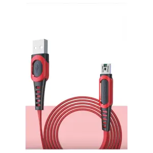 Mey İthalat®  DC24 Micro USB Kablo 1.2M 4A - Kırmızı