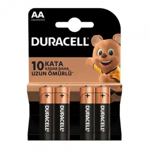 Mey İthalat® Duracell Alkalin Pil AA 4 lü Paket
