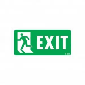 Mey İthalat® Exit Sol Uyarı Levhası 17,5x25 KOD:950