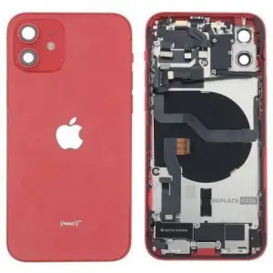 Mey İthalat® iPhone 12 FULL Dolu Kasa (Kırmızı)