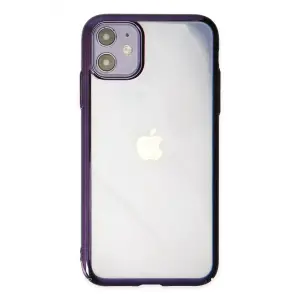 Mey İthalat®  iPhone 12 Kılıf Element Silikon - Mor