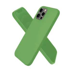 Mey İthalat®  iPhone 12 Pro Kılıf First Silikon - Yeşil