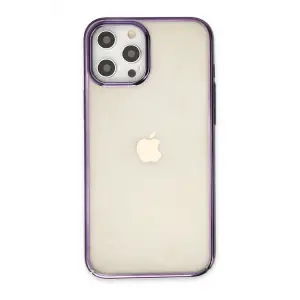 Mey İthalat®  iPhone 12 Pro Max Kılıf Element Silikon - Mor