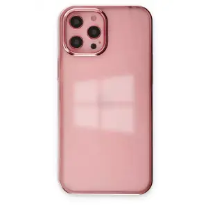 Mey İthalat®  iPhone 12 Pro Max Kılıf Element Silikon - Pembe