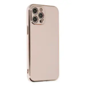 Mey İthalat®   iPhone 12 Pro Max Kılıf Volet Silikon - Pembe