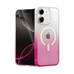 Mey İthalat®   iPhone 12 Pummel Shiny Magsafe Kapak - Pembe