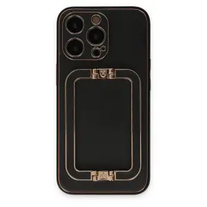 Mey İthalat®   iPhone 13 Pro Kılıf Coco Elit Kapak - Siyah