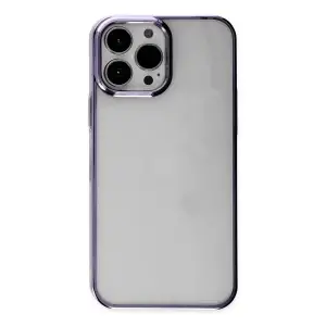 Mey İthalat®   iPhone 13 Pro Max Kılıf Element Silikon - Mor