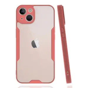 Mey İthalat®   iPhone 14 Plus Kılıf Platin Silikon - Pembe