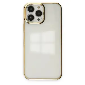 Mey İthalat®   iPhone 14 Pro Kılıf Element Silikon - Gold