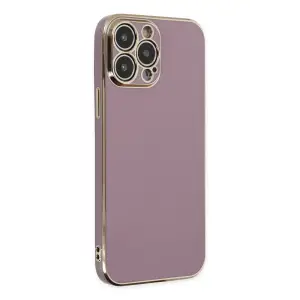 Mey İthalat®   iPhone 14 Pro Kılıf Volet Silikon - Mor