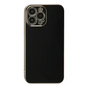 Mey İthalat®   iPhone 15 Pro Max Kılıf Volet Silikon - Siyah