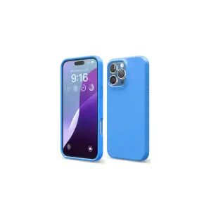 Mey İthalat®  iPhone 16 Pro Kılıf First Silikon - Mavi