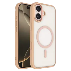 Mey İthalat®   iPhone 16 Terea Magsafe Kapak - Pembe
