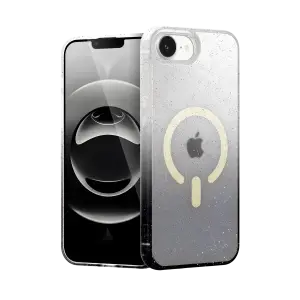 Mey İthalat®   iPhone 16E Pummel Shiny Magsafe Kapak - Siyah