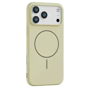 Mey İthalat®   iPhone 17 Pro Max Jully Magsafe Kapak - Bej