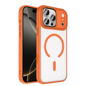 Mey İthalat®   iPhone 17 Pro Max Terea Magsafe Kapak - Turuncu