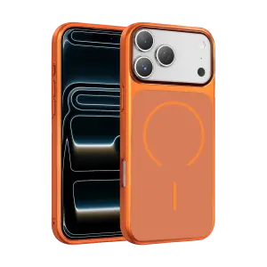 Mey İthalat®   iPhone 17 Pro Rush Magsafe Kapak - Turuncu